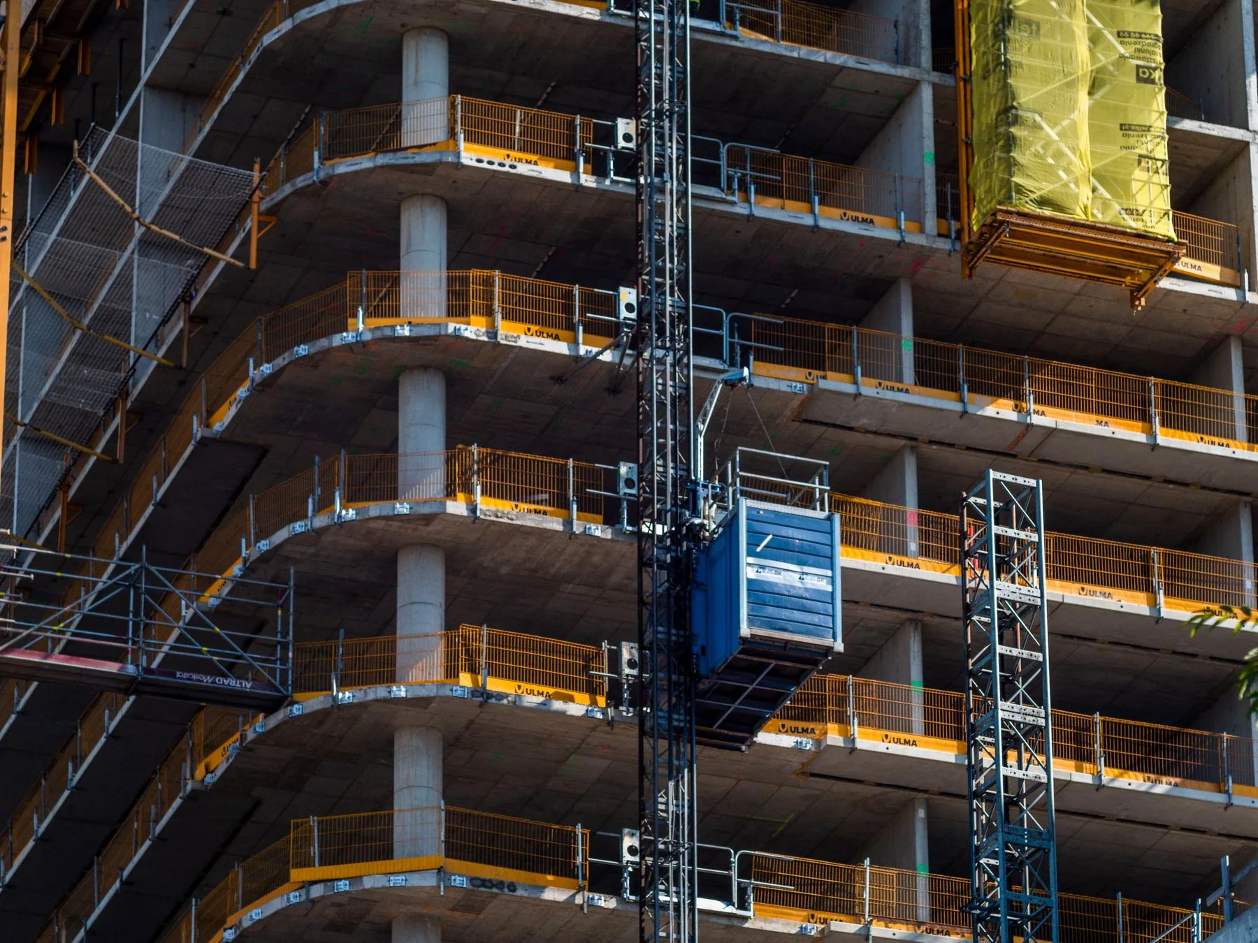 Estructura de un edificio en construcción, imagen ilustrativa